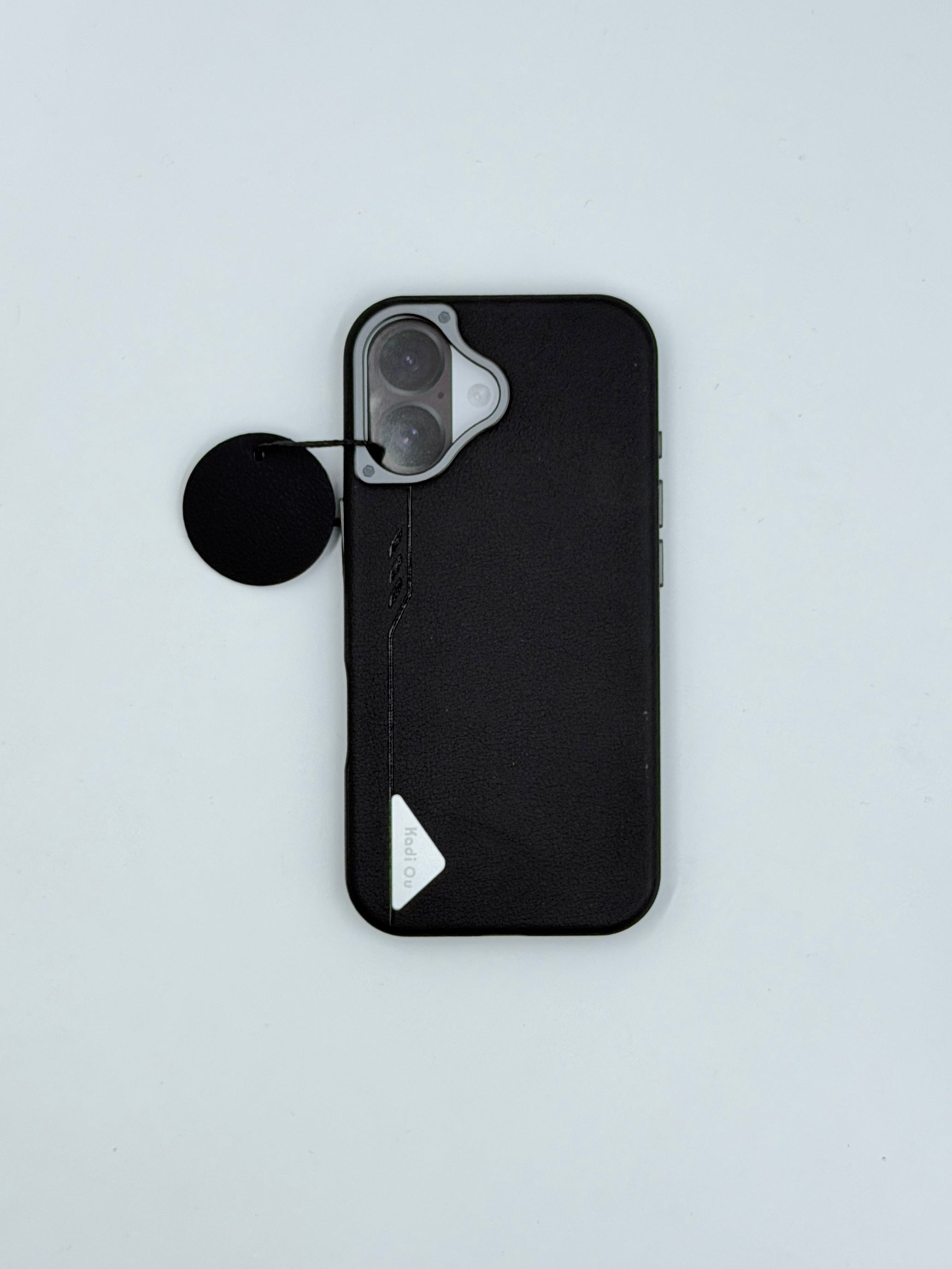 Stealth Grip Leather Case with Finger Loop (iPhone 17)