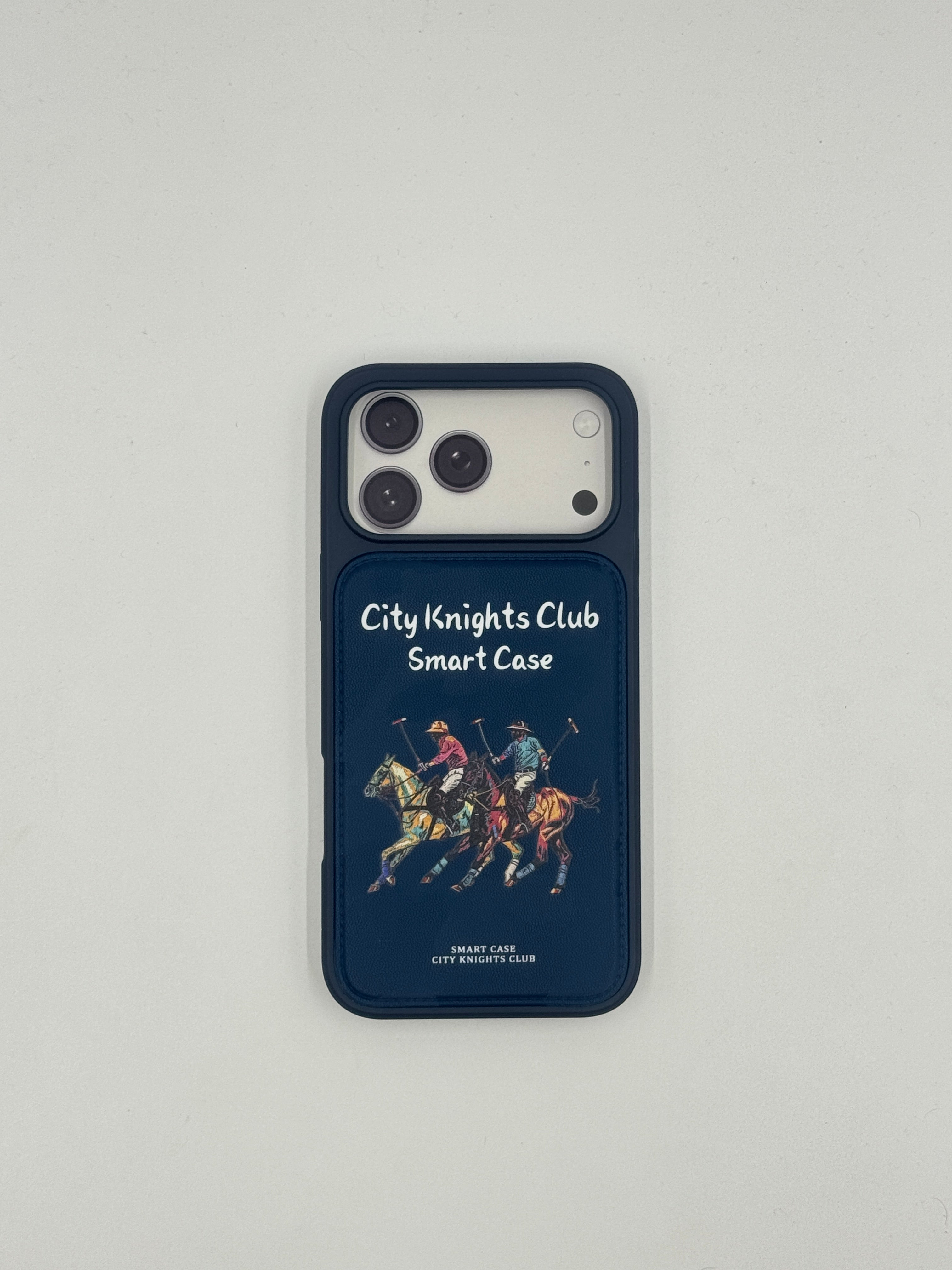 City Knights Club Smart Case – Navy Edition (iPhone 17 Pro Max)