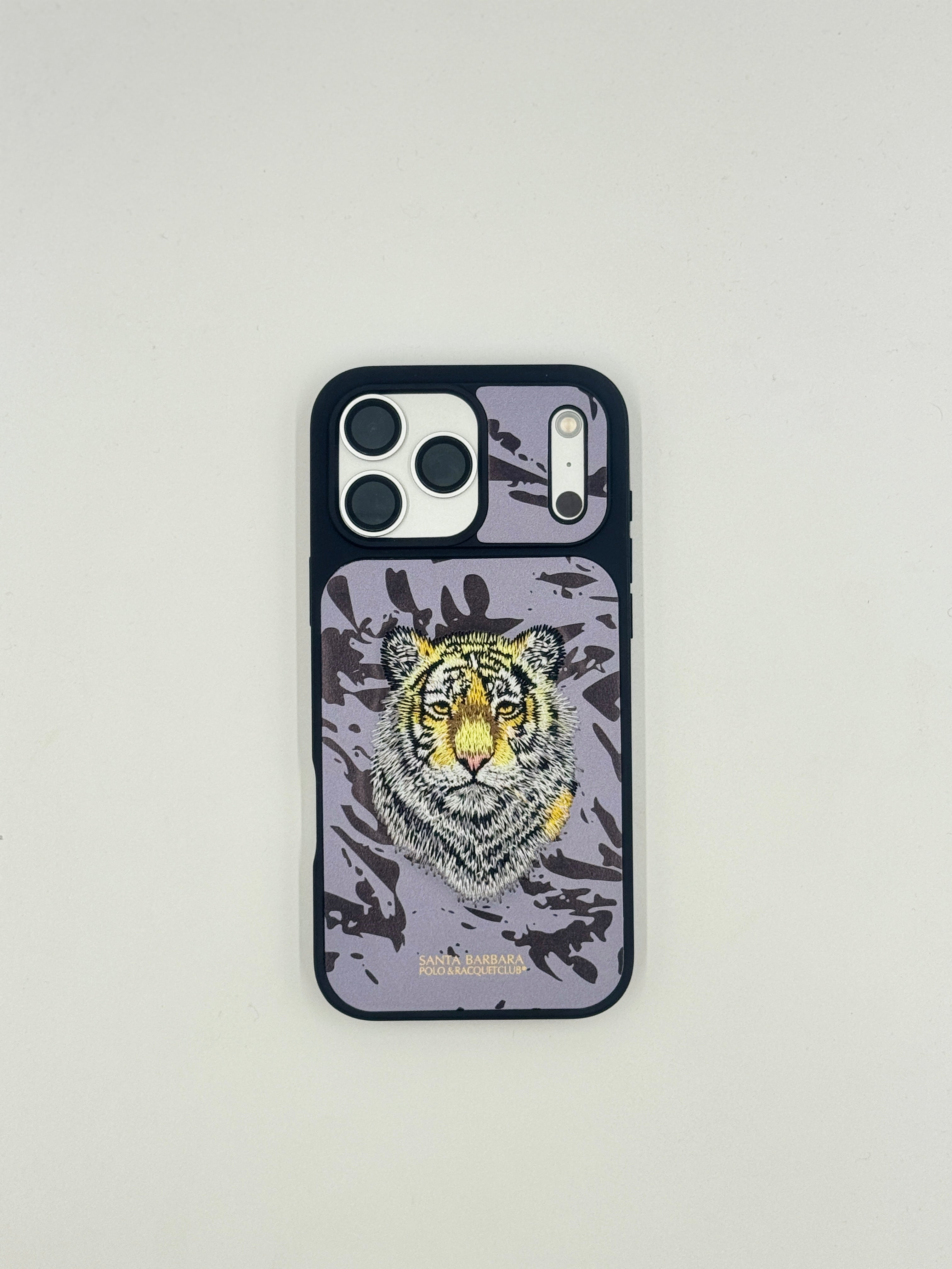 Royal Tiger Camo Leather Case (iPhone 17 Pro)