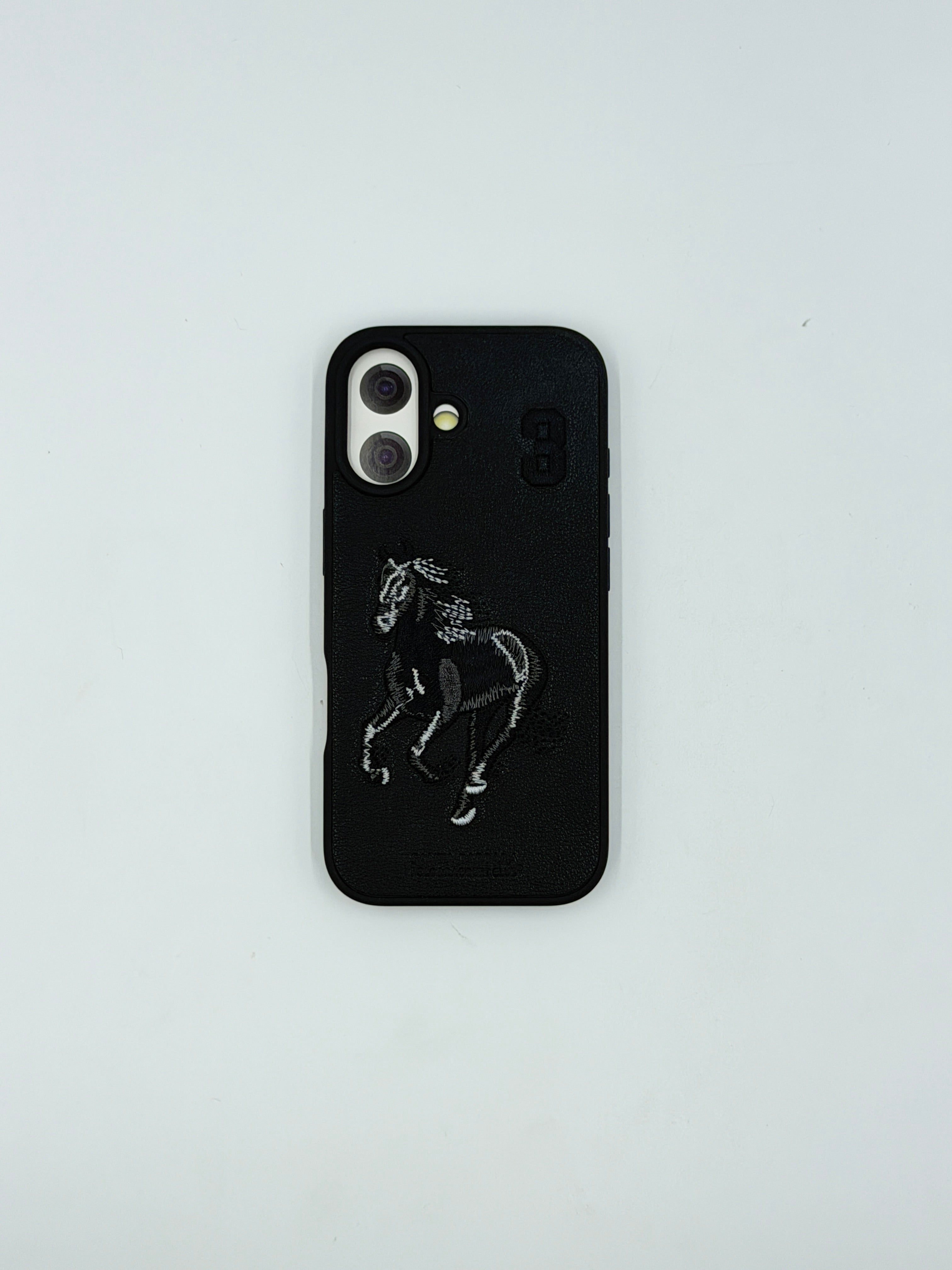 Midnight Stallion Leather Case (iPhone 17)
