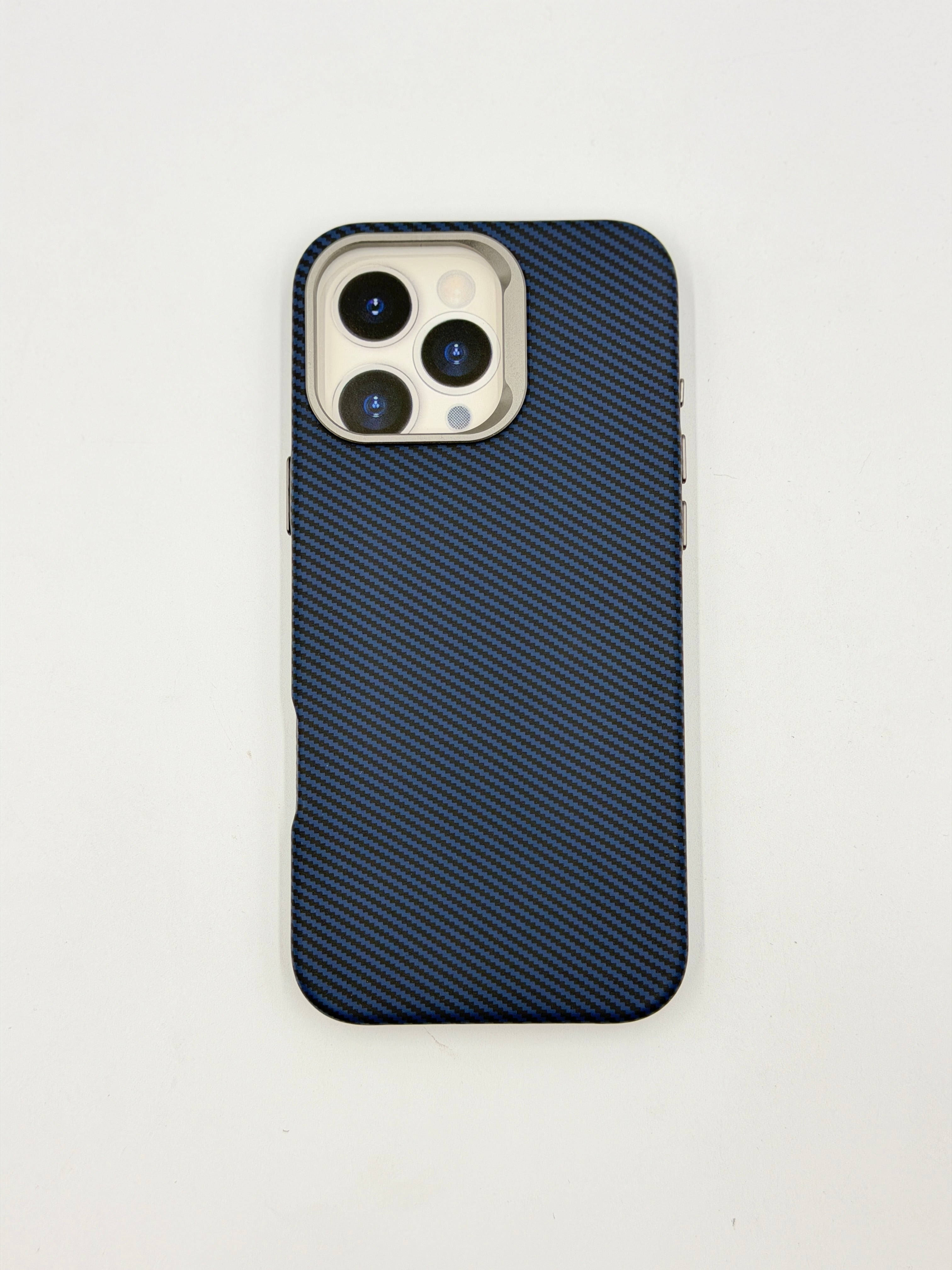 Midnight Blue Carbon Weave Case (iPhone 16 Pro Max)