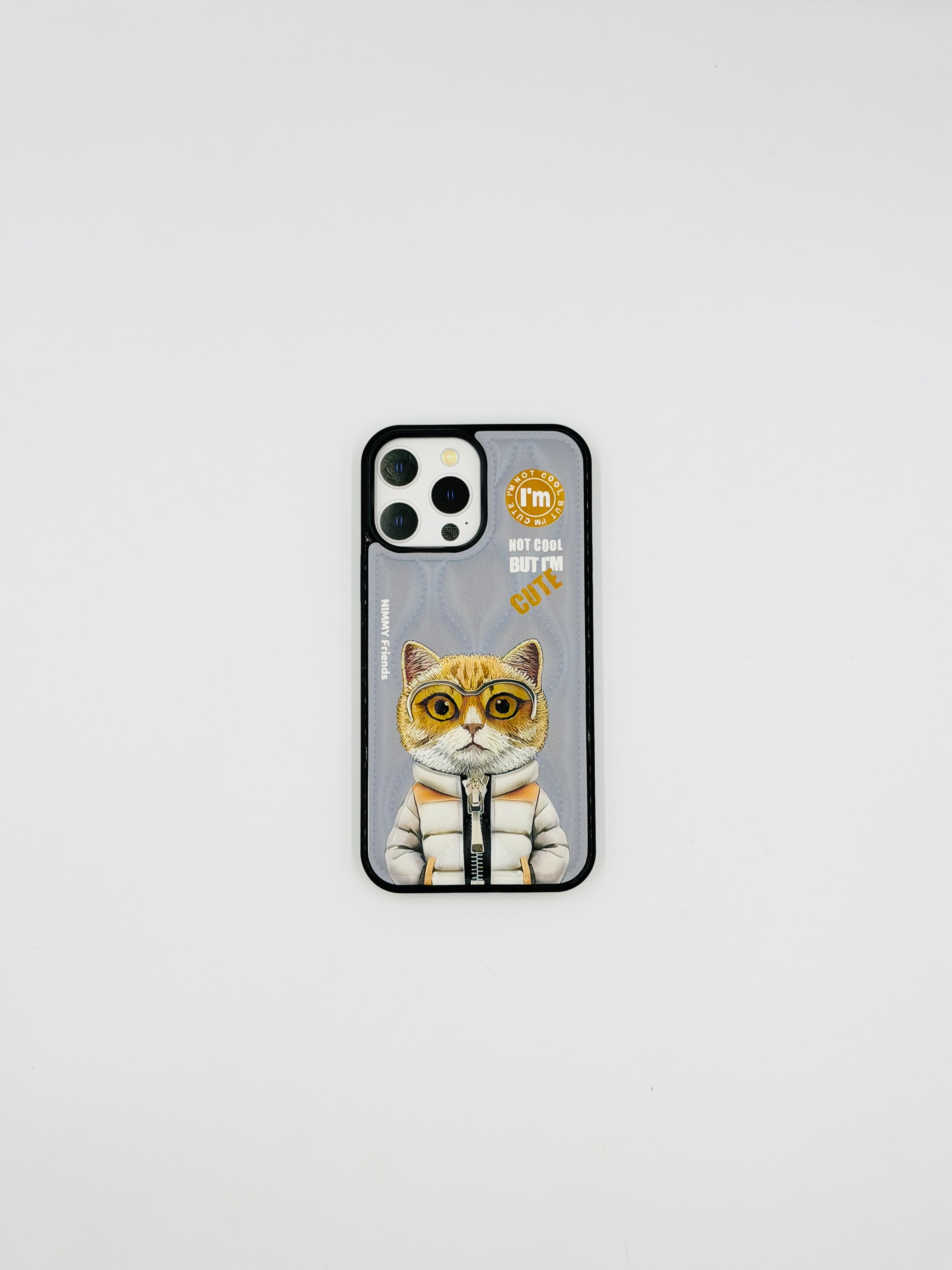 Cute Rebel Cat Graphic Case (iPhone 15 Pro Max)