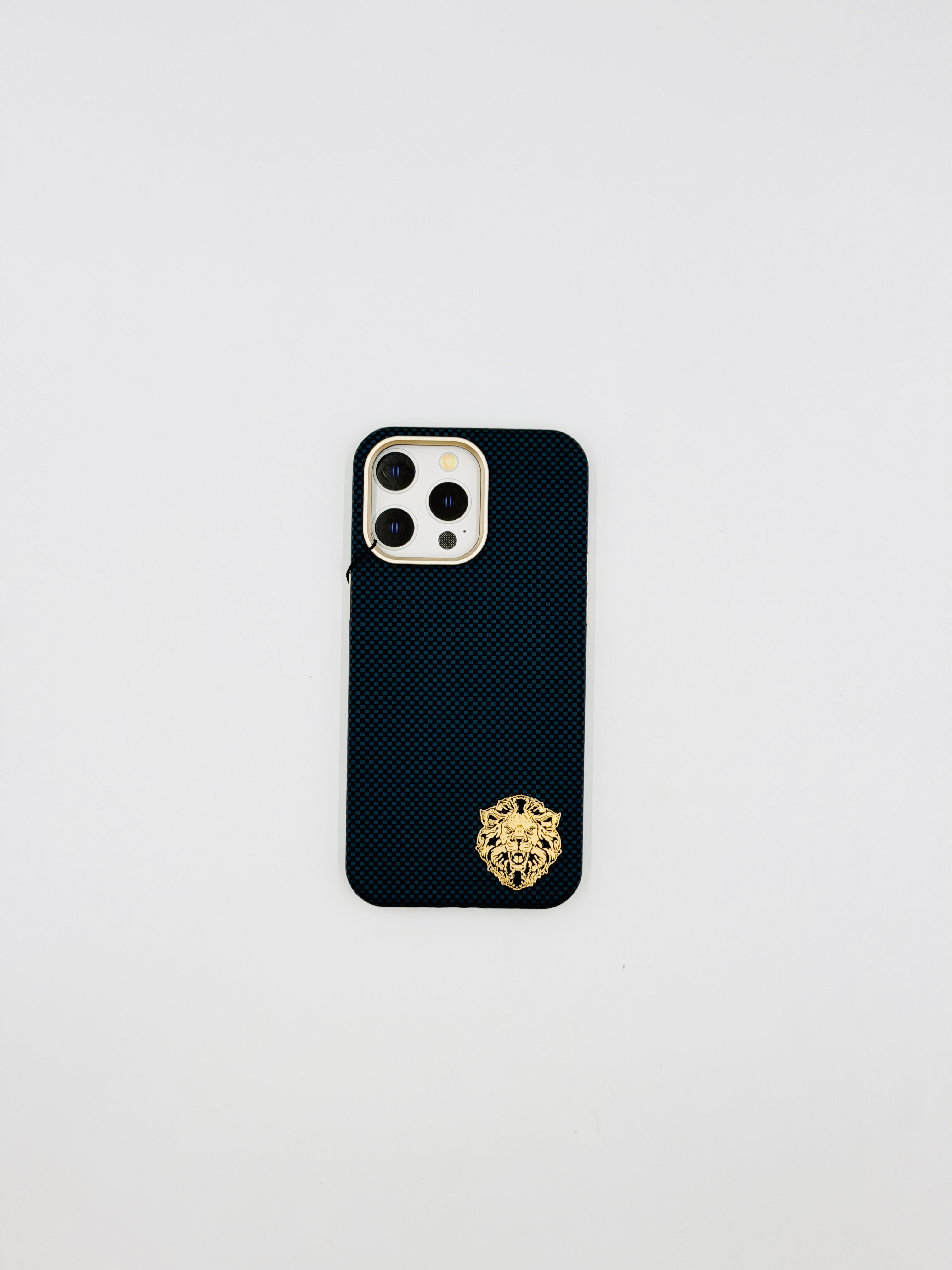 Royal Carbon Lion Emblem Cases