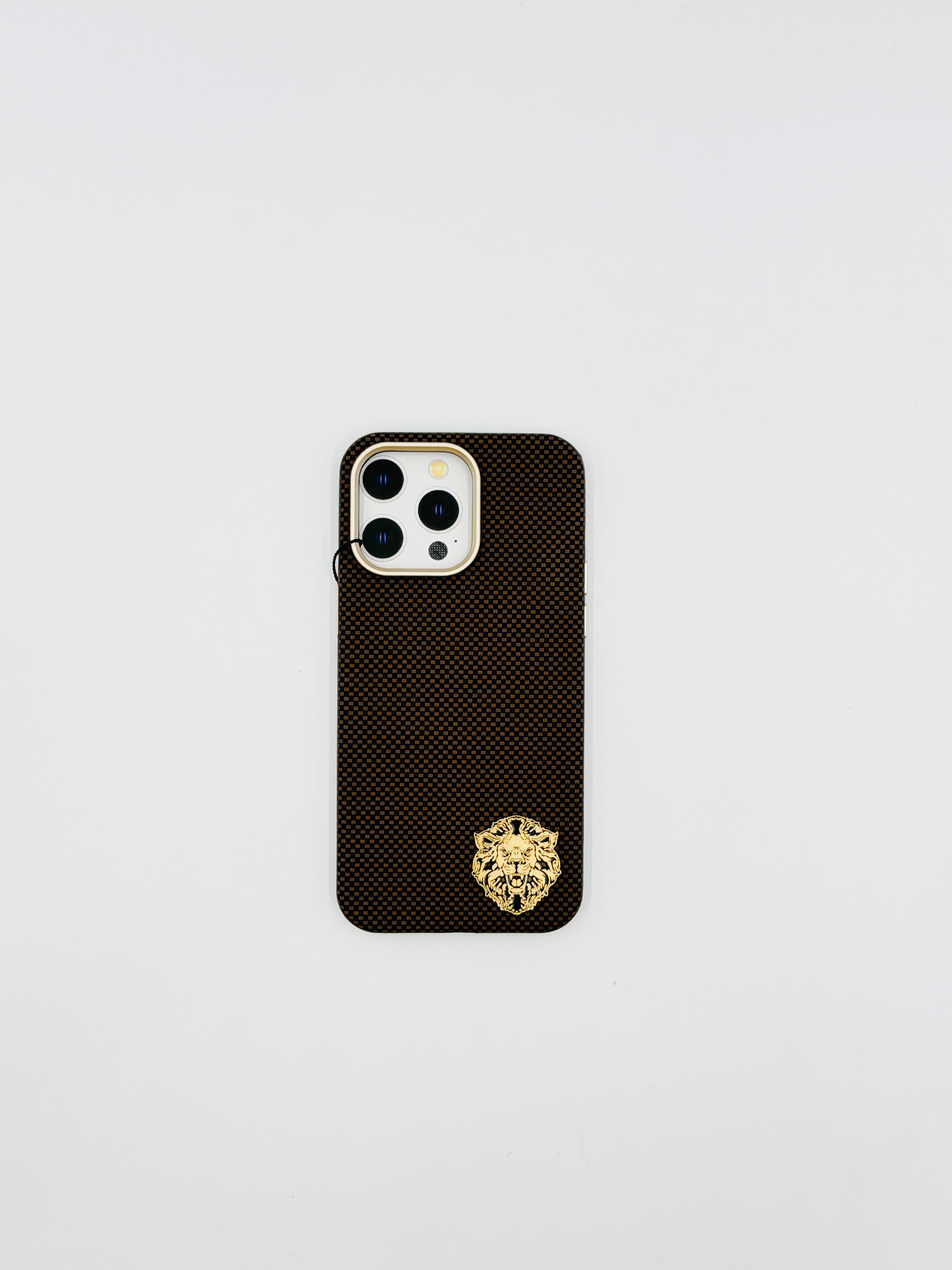 Royal Carbon Lion Emblem Cases