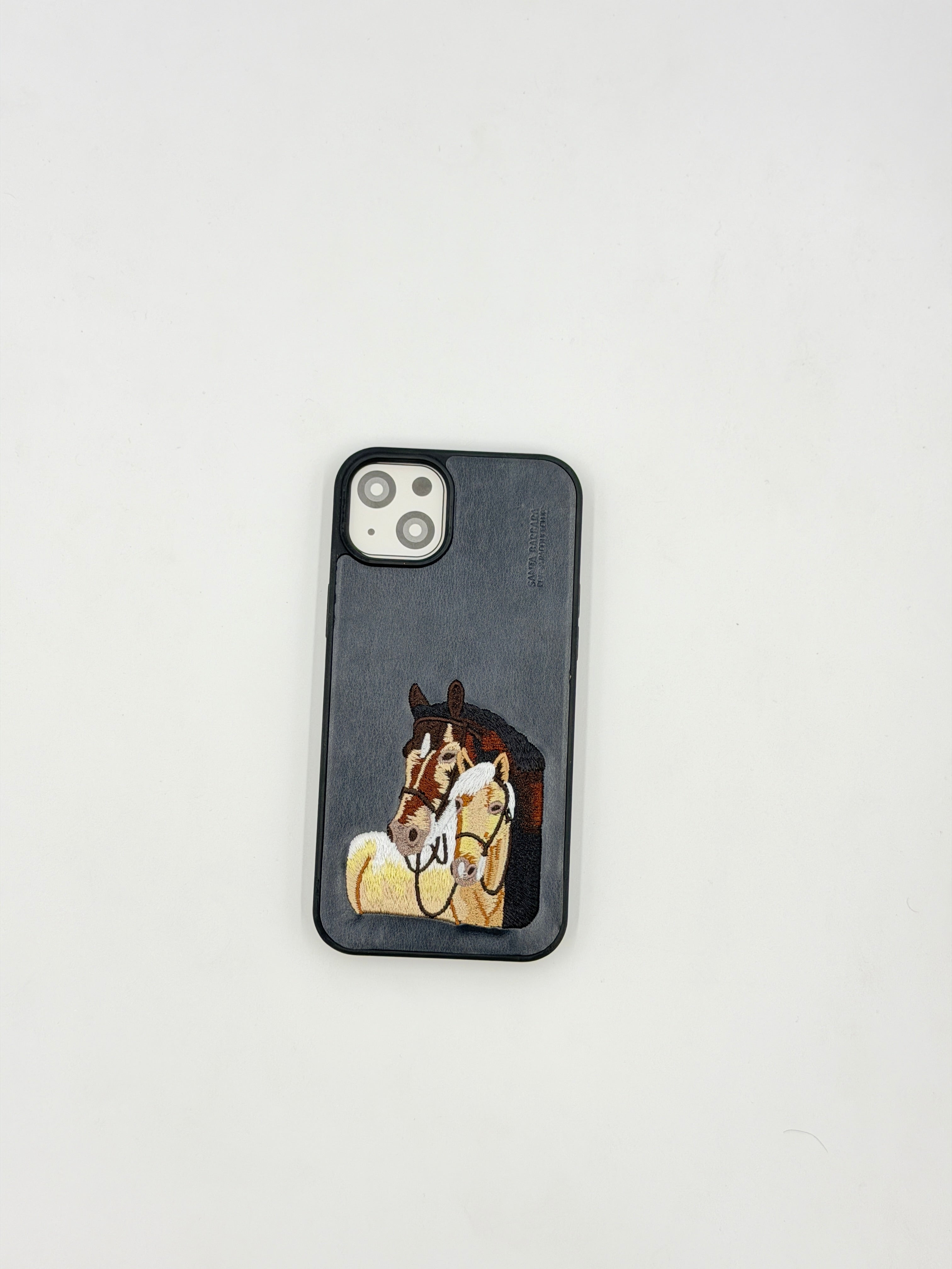 Wild Stallion Art Leather Case (iPhone 15 Plus)