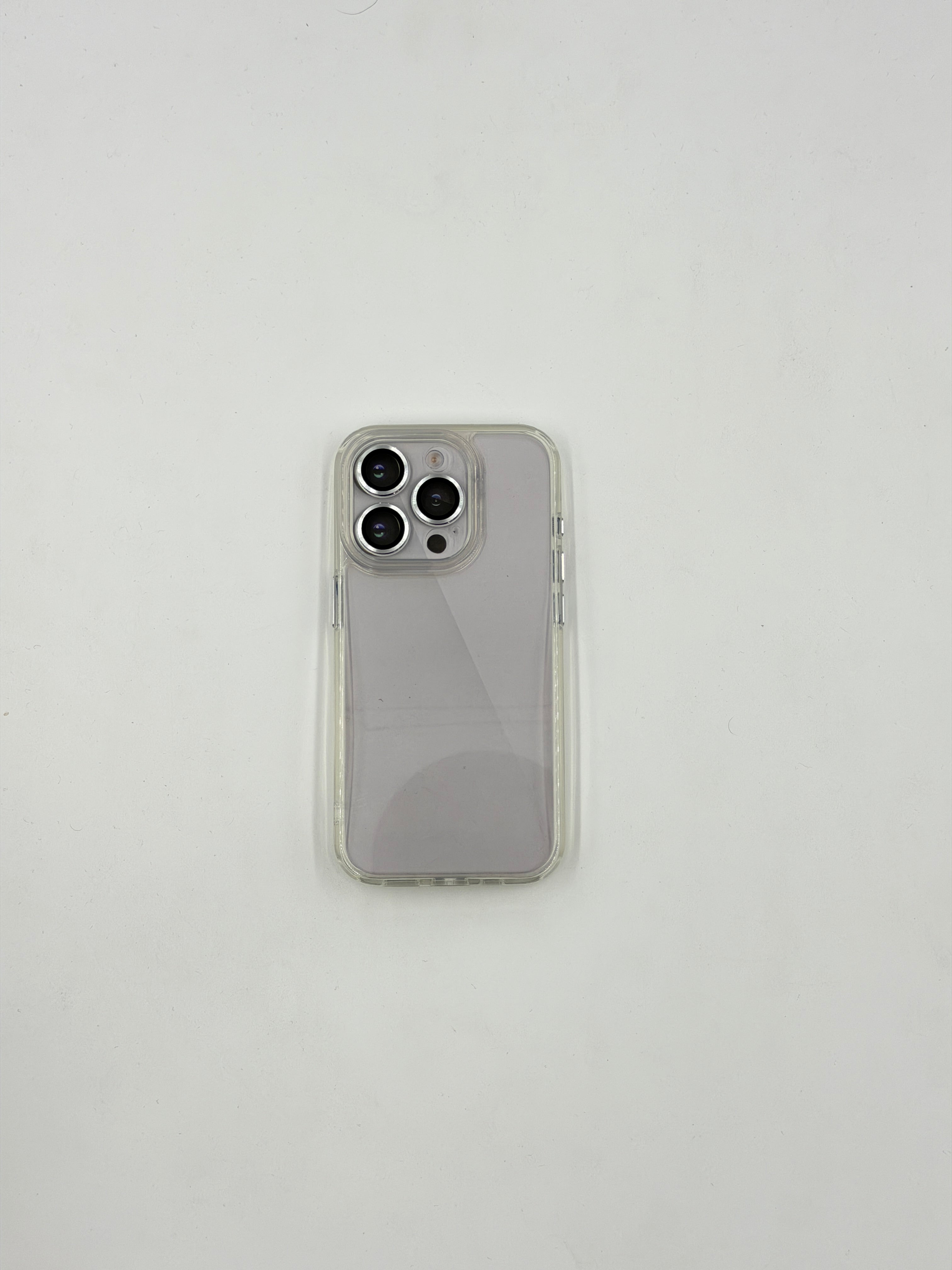 Crystal Clear Hybrid Guard Case – Frost Transparent (iPhone 15 Pro)