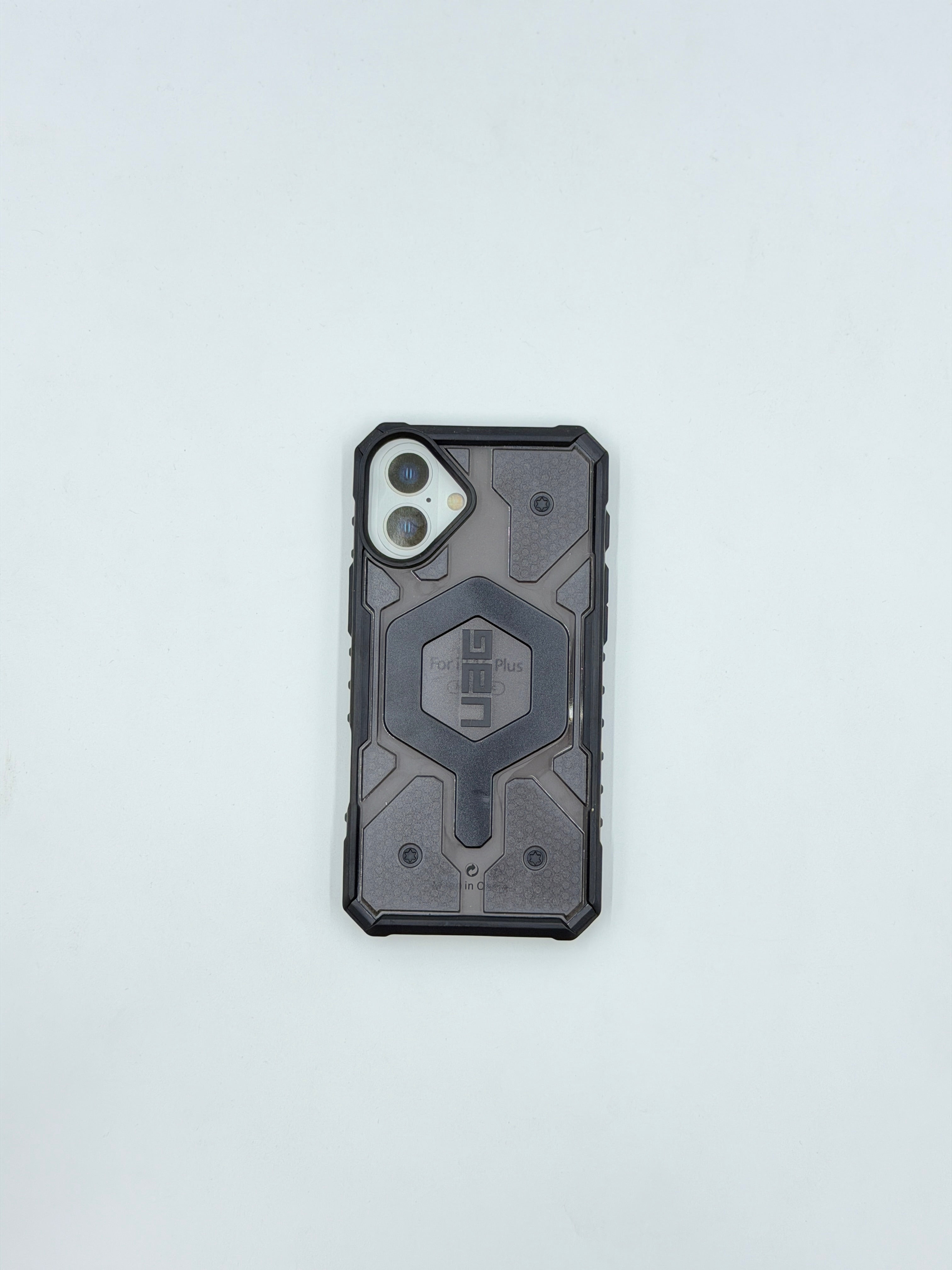 Stealth Guard Rugged Armor Case – Graphite Black (iPhone 16 Plus)
